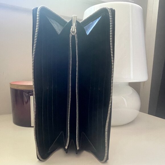 Balenciaga Cash Continental Zip Around Wallet - Black - Picture 4 of 8